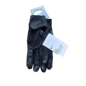Nike Alpha Huarache Edge Batting Gloves Youth Medium Black New